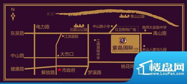 紫晶国际花园交通图